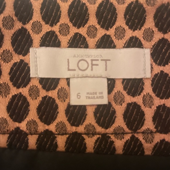 Final Price!! LOFT mini skirt in black and copper - Picture 2 of 2